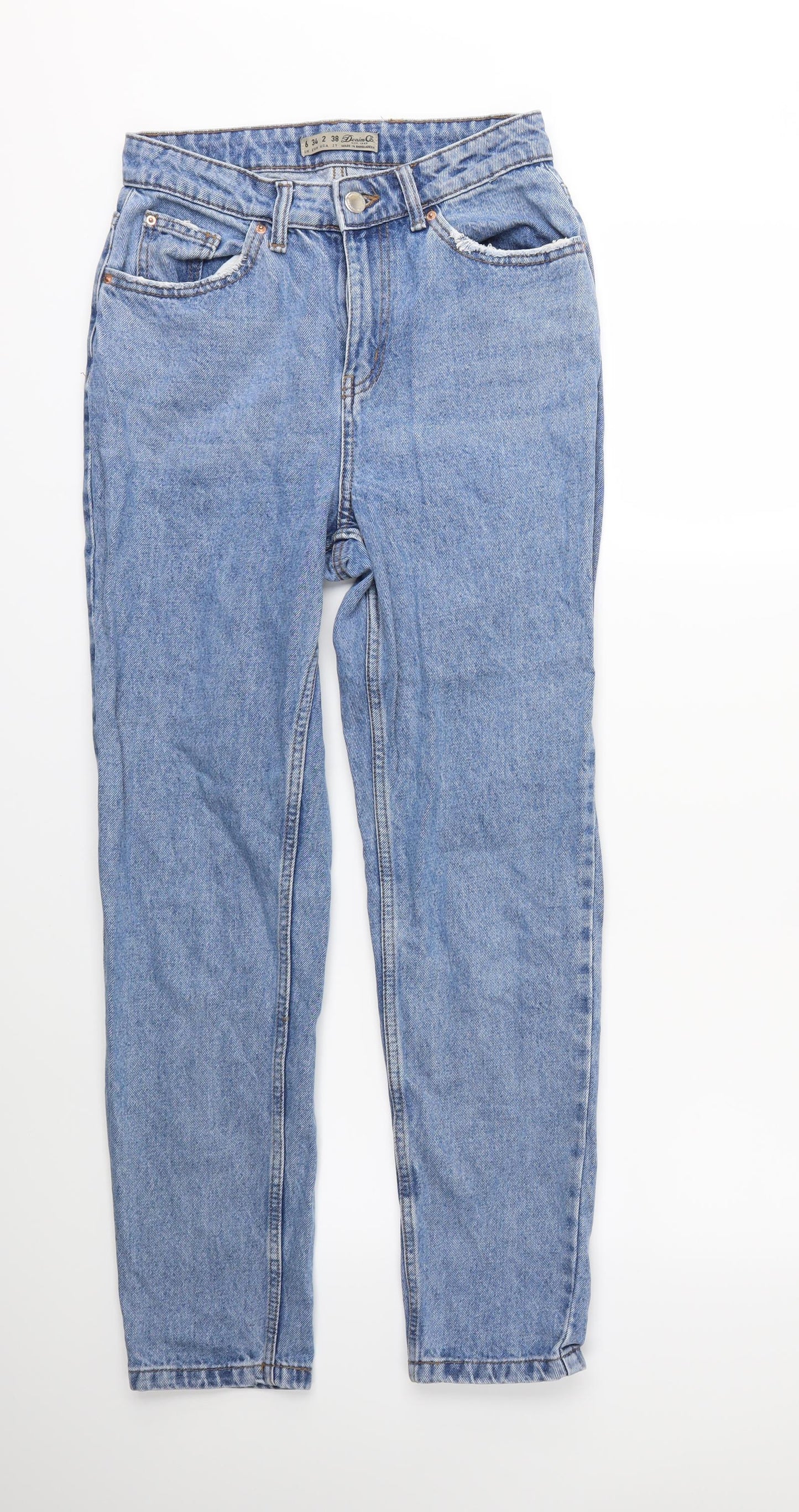 Denim & Co. Womens Blue  Denim Skinny Jeans Size 6 L27 in