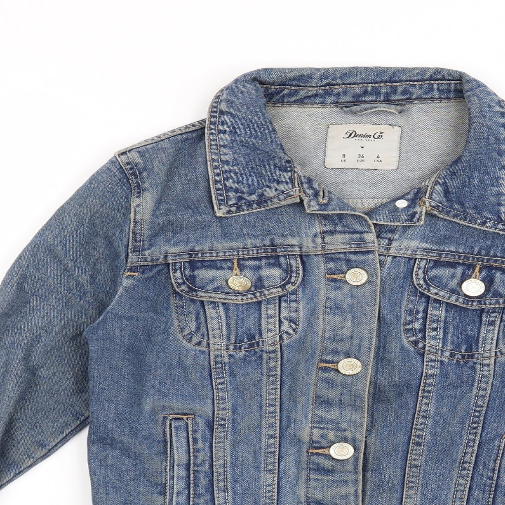 Denim co Womens Blue   Jacket  Size 8