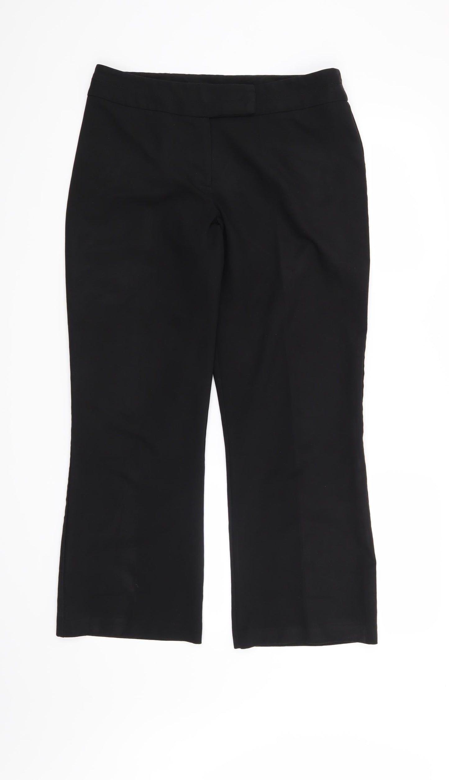 Womens UK Size 14 BHS Regular Fit  Black Trousers