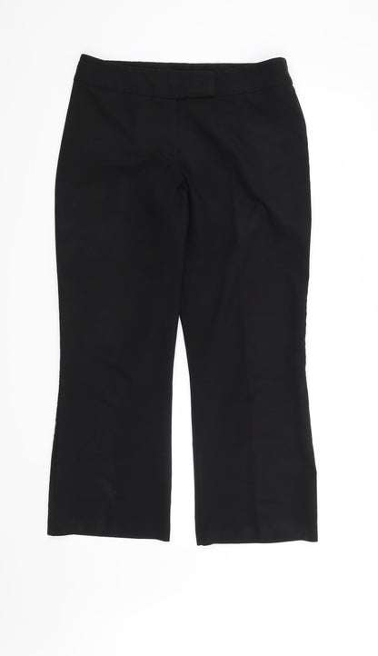 Womens UK Size 14 BHS Regular Fit  Black Trousers