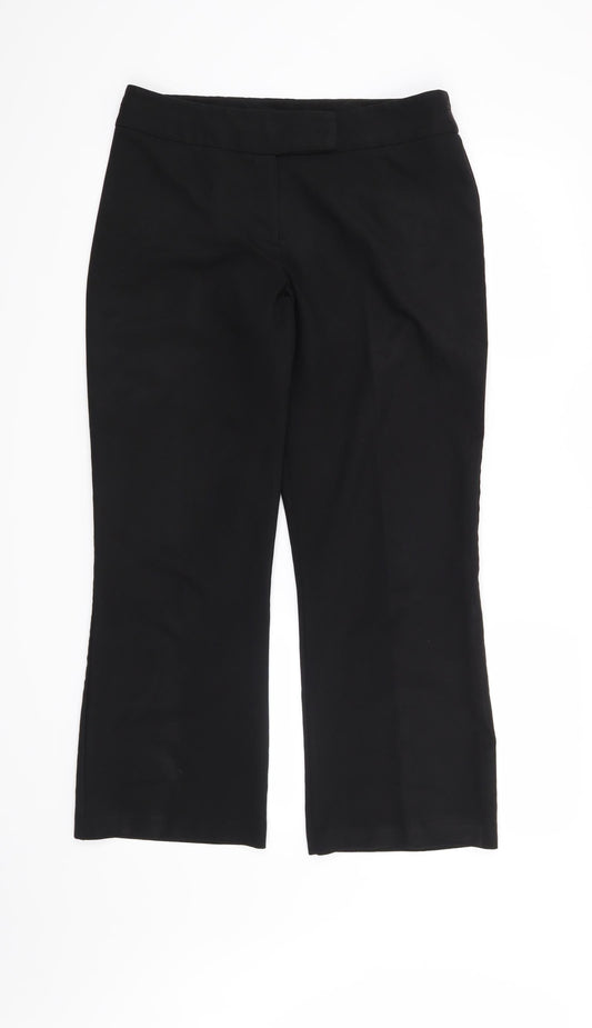 Womens UK Size 14 BHS Regular Fit  Black Trousers