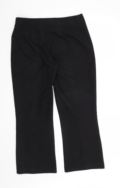Womens UK Size 14 BHS Regular Fit  Black Trousers