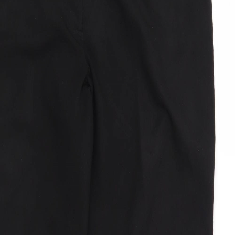 Womens UK Size 14 BHS Regular Fit  Black Trousers