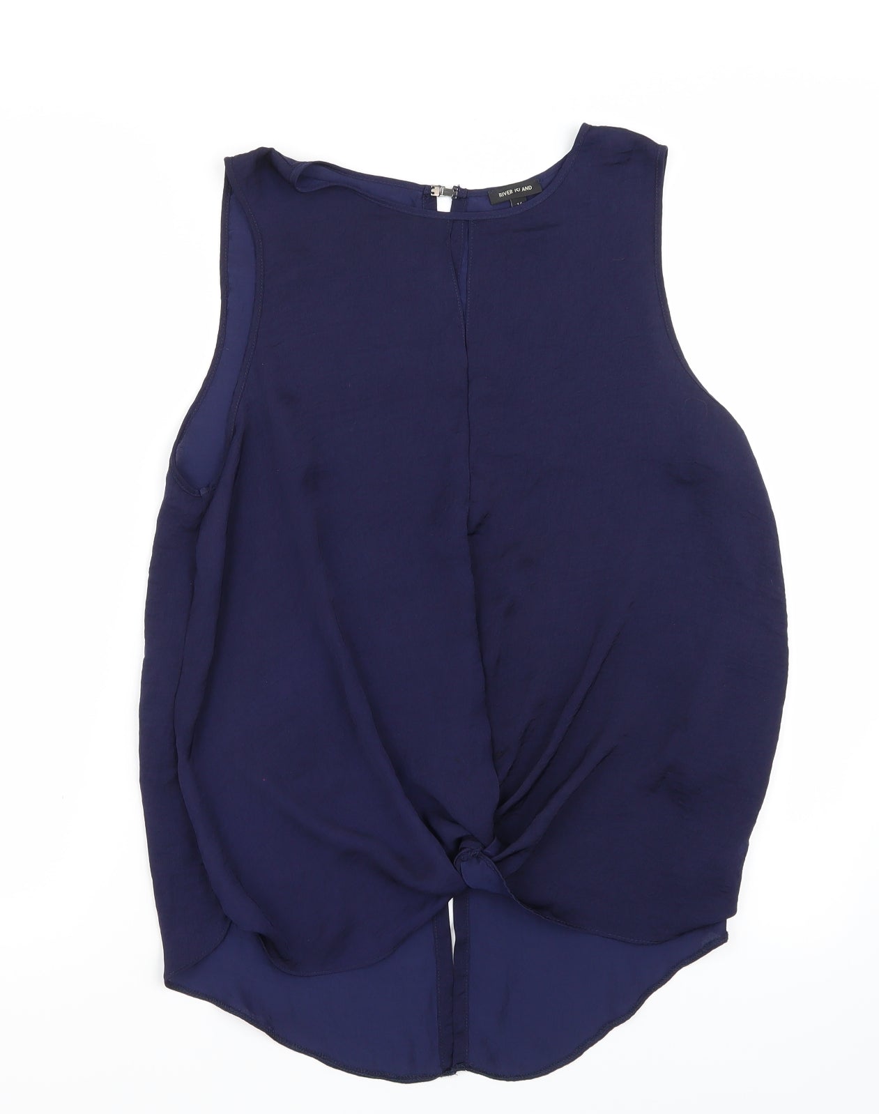 Womens UK Size 14 Riverisland Blue Basic Blouse