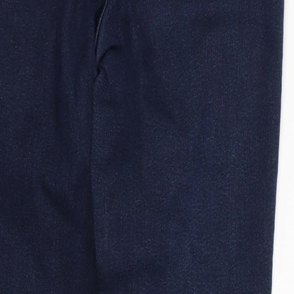 Womens UK Size 10 H&M Regular Fit Cropped Blue Jeans