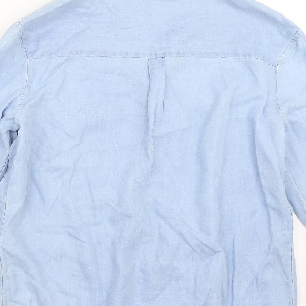 Principles Womens Blue   Basic Button-Up Size 10