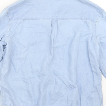 Principles Womens Blue   Basic Button-Up Size 10