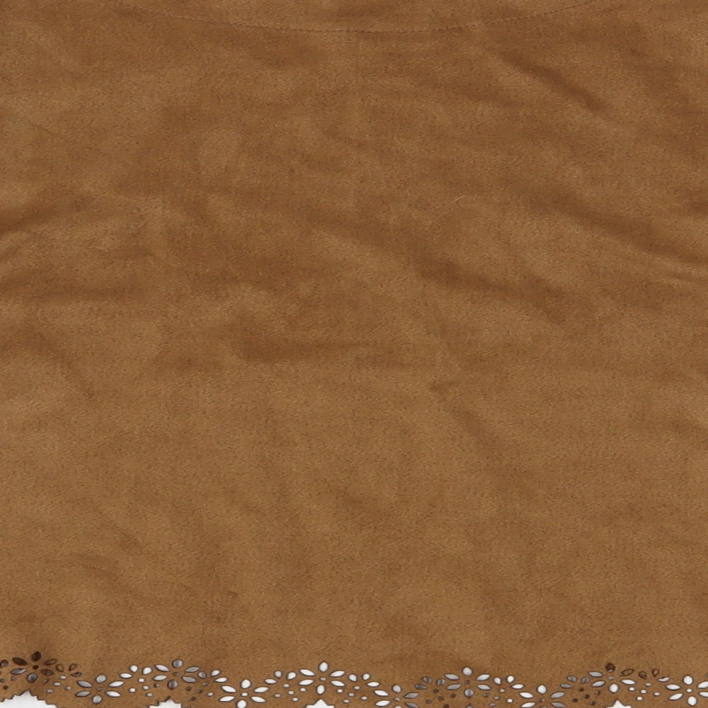 Matalan Girls Brown   Jacket  Size 4 Years  - Suede Effect