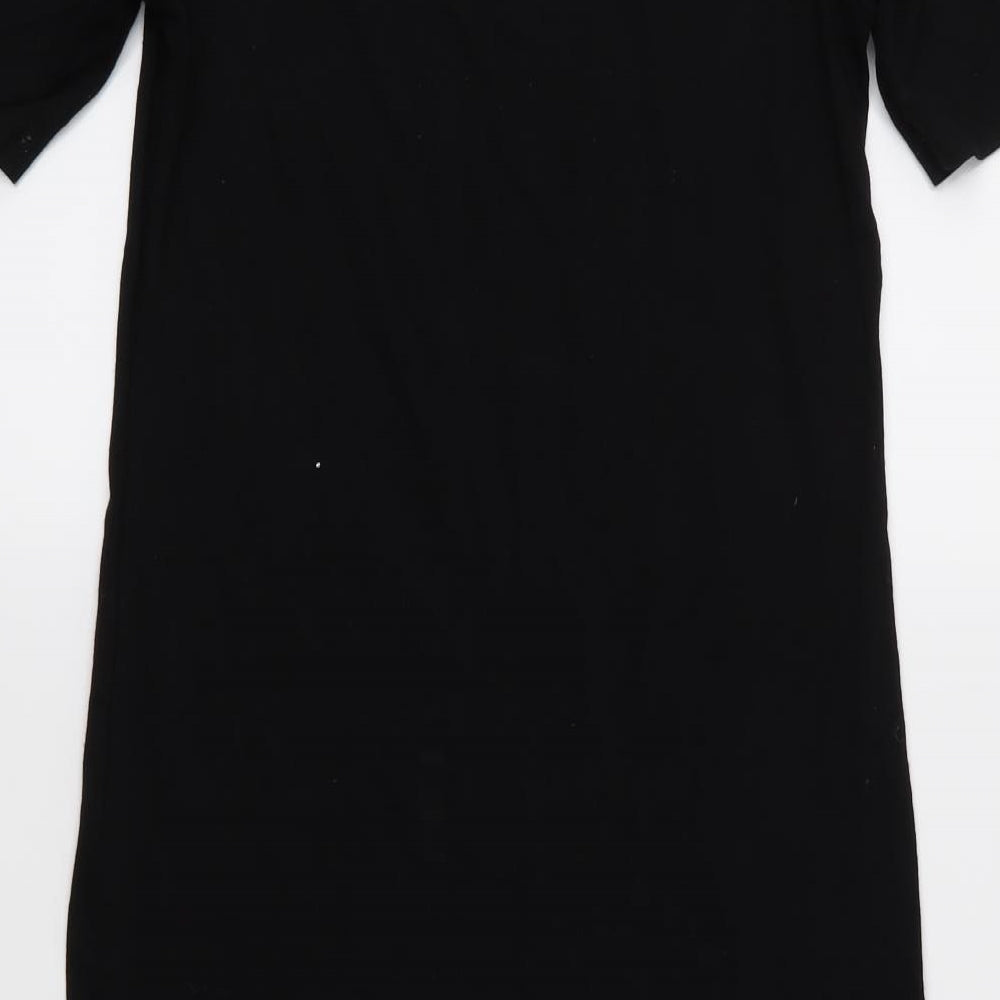Body Flirt Womens Black  Jersey T-Shirt Dress  Size 4