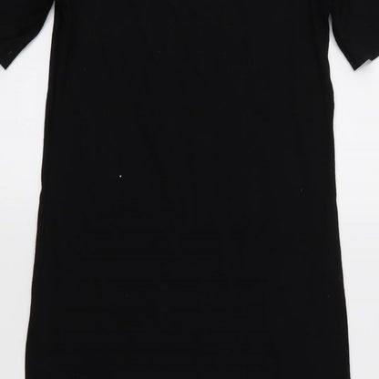 Body Flirt Womens Black  Jersey T-Shirt Dress  Size 4