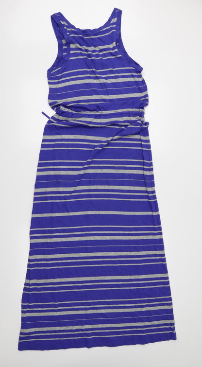 Gap Womens Blue Striped Jersey Maxi  Size S