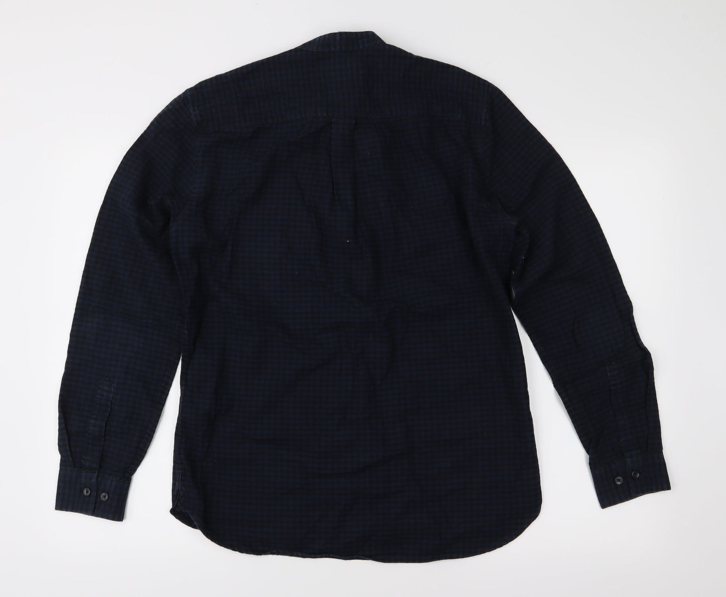 Mens UK Size S H&M Blue  Button-Up Long Sleeve Casual Shirt
