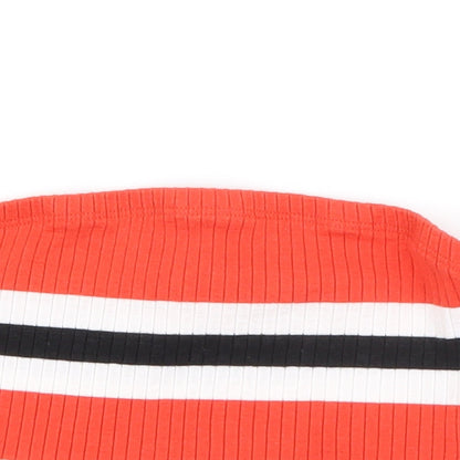 Primark Womens Red Striped  Basic Tank Size S
