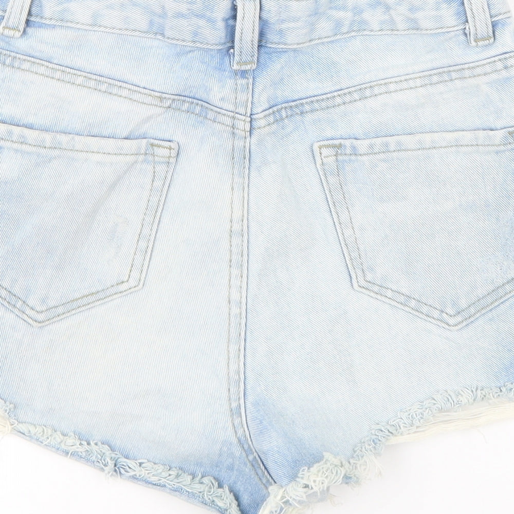 Denim Co Womens Blue  Denim Hot Pants Shorts Size 6
