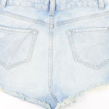 Denim Co Womens Blue  Denim Hot Pants Shorts Size 6