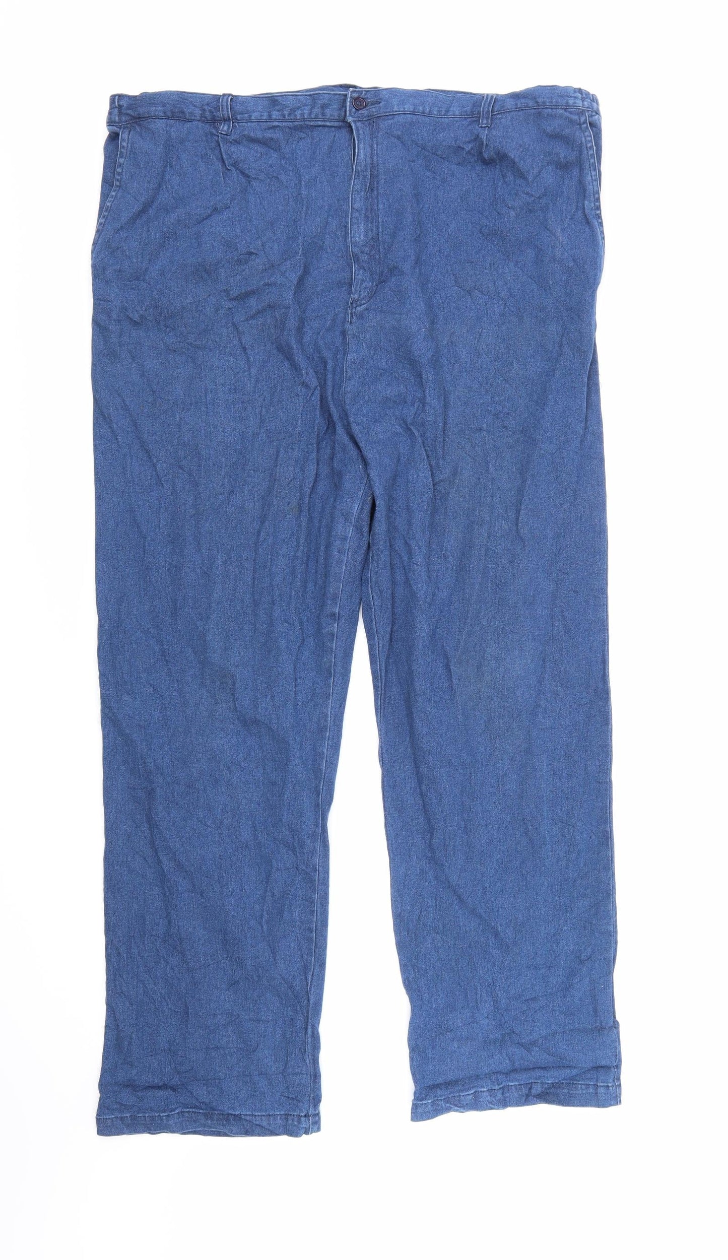 Womens UK Size  Preworn Regular Fit Straight Blue Jeans