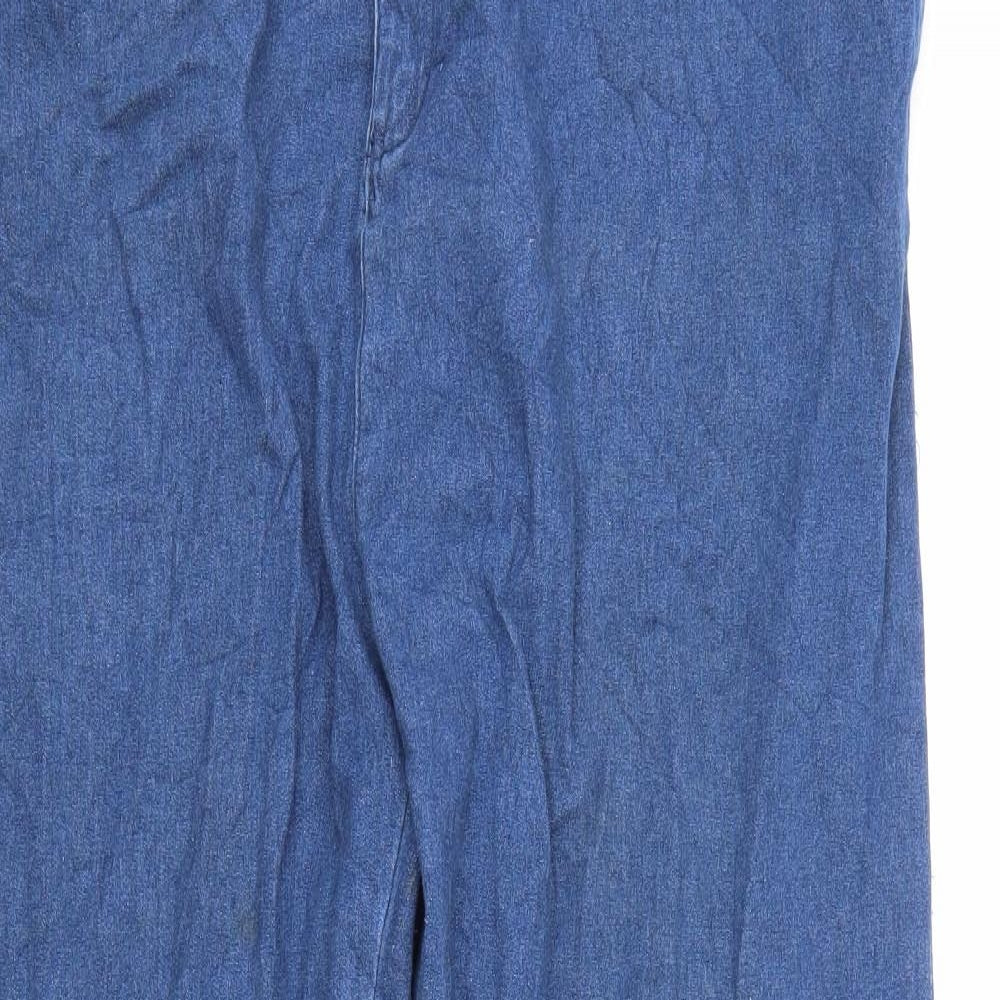 Womens UK Size  Preworn Regular Fit Straight Blue Jeans