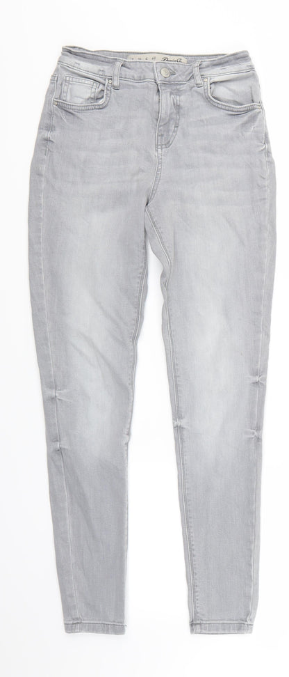 Denim Co Womens Grey  Denim Skinny Jeans Size 8 L26 in
