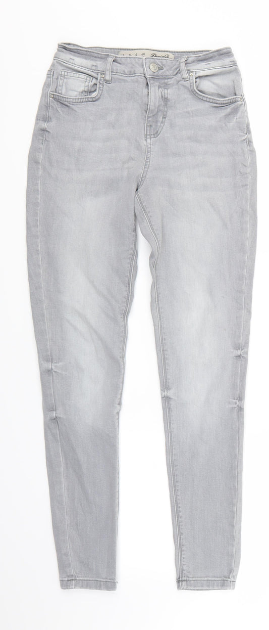 Denim Co Womens Grey  Denim Skinny Jeans Size 8 L26 in