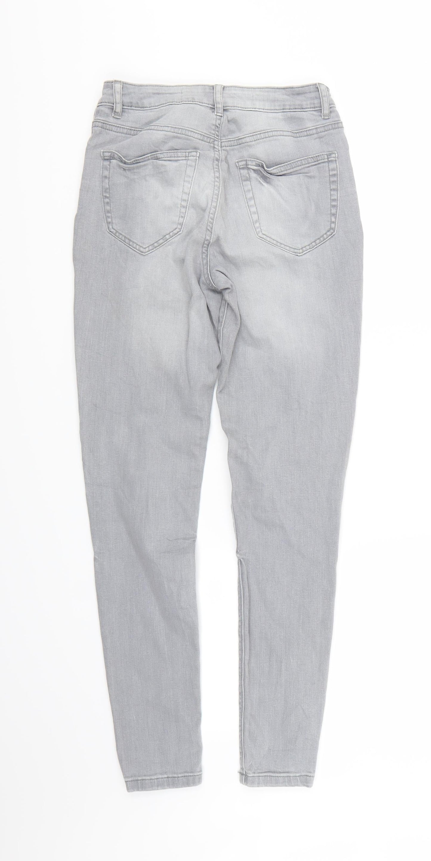 Denim Co Womens Grey  Denim Skinny Jeans Size 8 L26 in