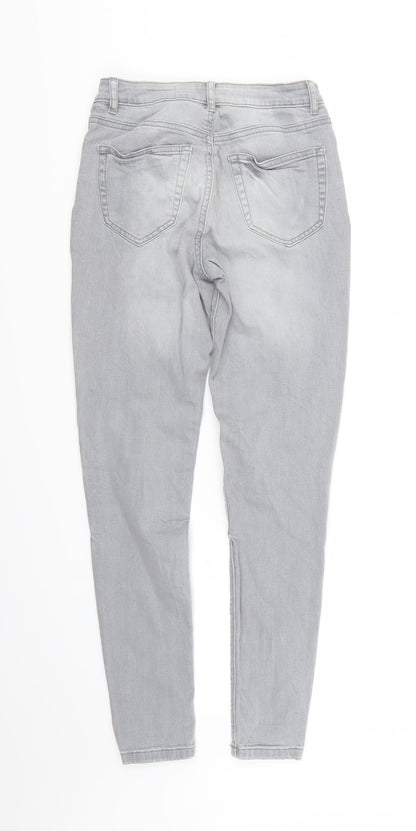 Denim Co Womens Grey  Denim Skinny Jeans Size 8 L26 in