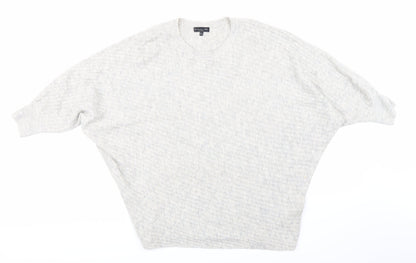 F&F Womens Grey  Knit Pullover Jumper Size 14