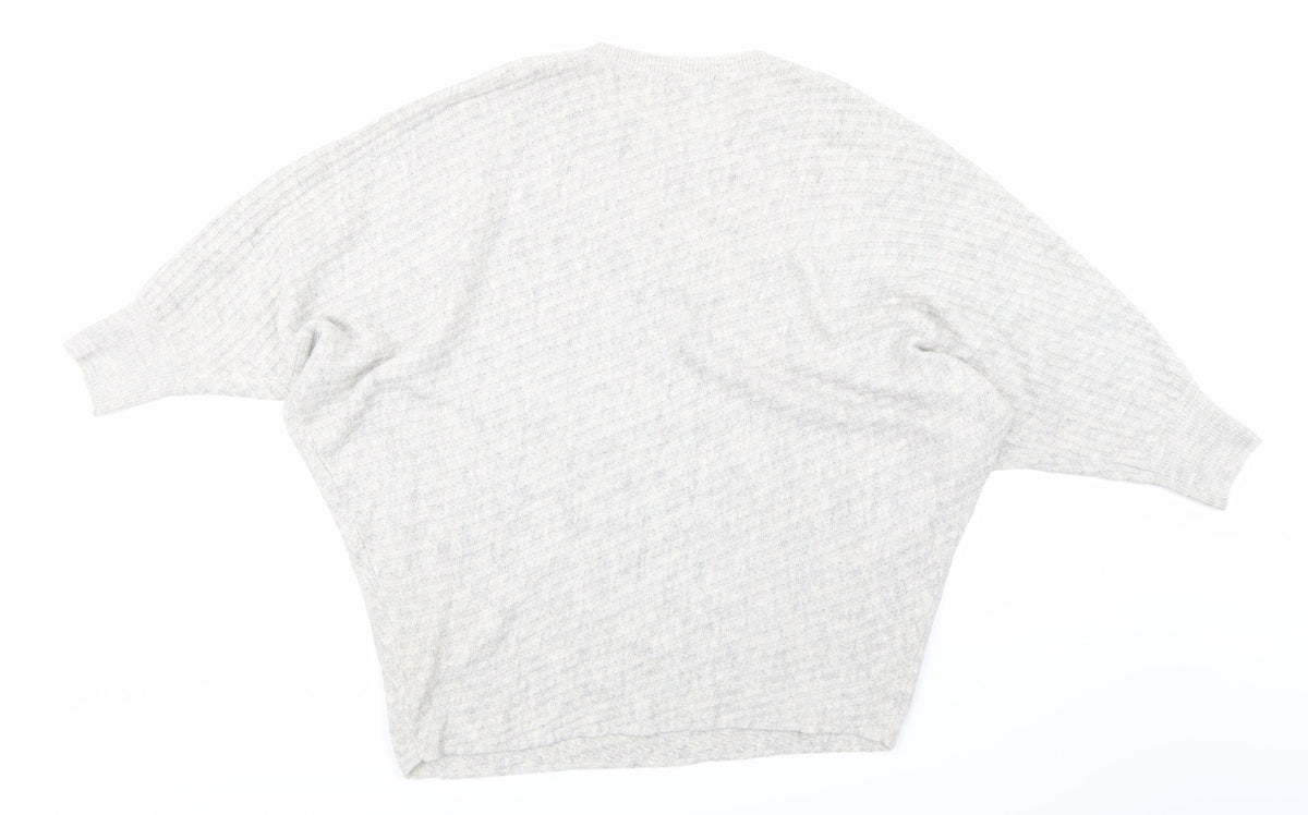 F&F Womens Grey  Knit Pullover Jumper Size 14