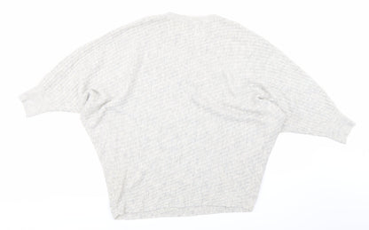 F&F Womens Grey  Knit Pullover Jumper Size 14