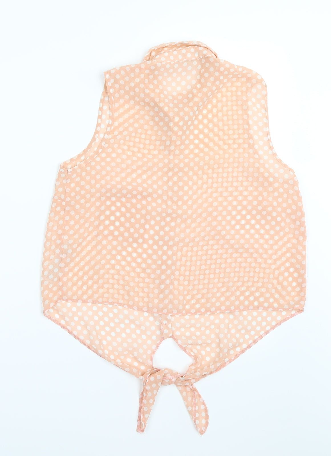 Newlook  Womens Pink Polka Dot  Basic Blouse Size 12