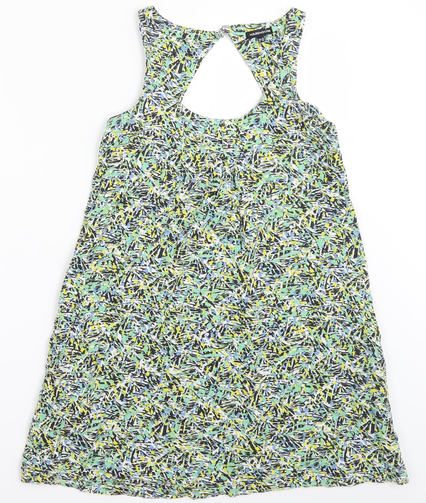 Womens UK Size 10 Warehouse Multicoloured Basic T-Shirt