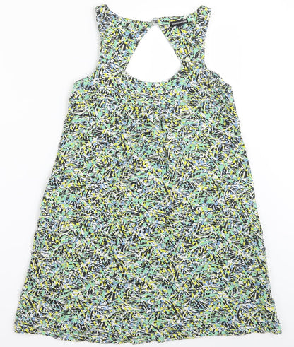 Womens UK Size 10 Warehouse Multicoloured Basic T-Shirt