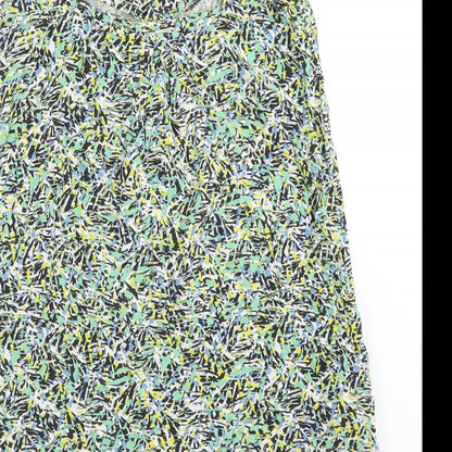 Womens UK Size 10 Warehouse Multicoloured Basic T-Shirt
