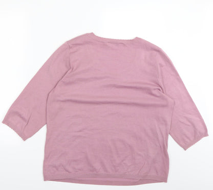East coast  Womens Purple   Pullover Jumper Size 20