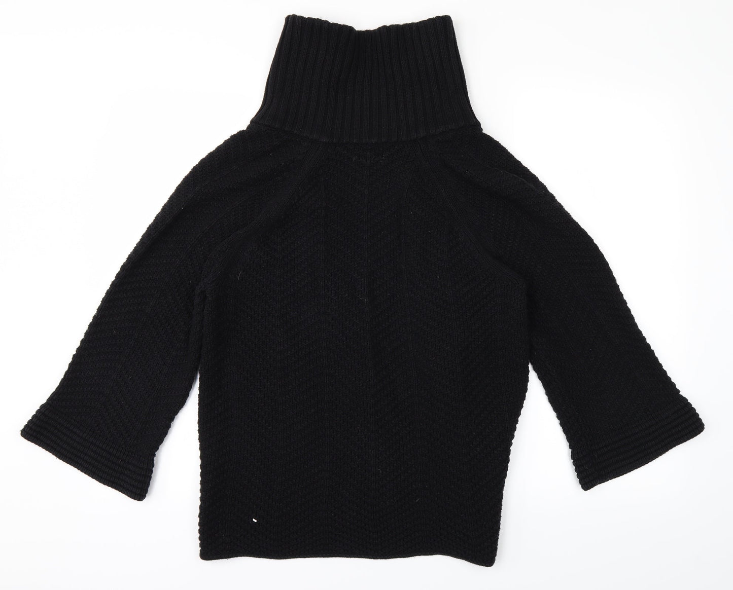 JM Womens Black  Knit Cardigan Jumper Size M