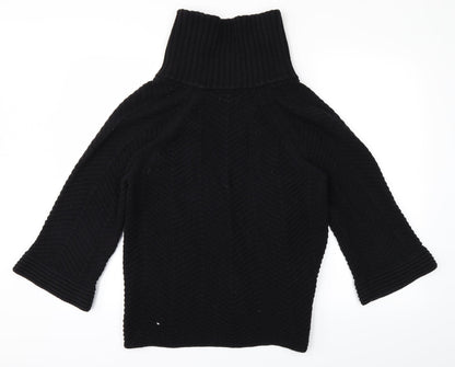 JM Womens Black  Knit Cardigan Jumper Size M