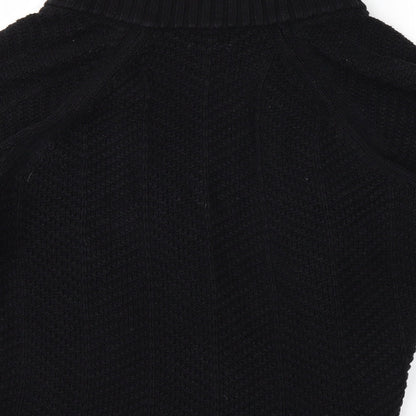 JM Womens Black  Knit Cardigan Jumper Size M