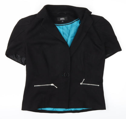 Womens UK Size 12 m&s Black Jacket