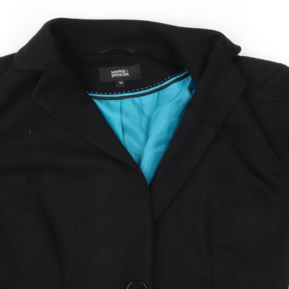 Womens UK Size 12 m&s Black Jacket