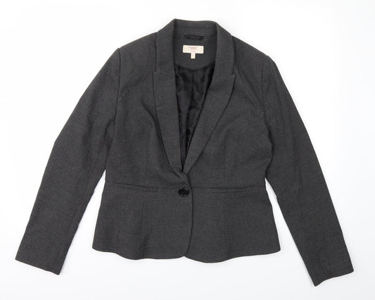 NEXT Womens Grey Check  Jacket Suit Jacket Size 10