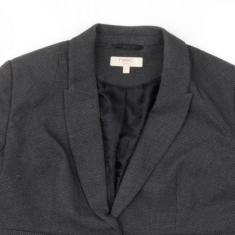 NEXT Womens Grey Check  Jacket Suit Jacket Size 10