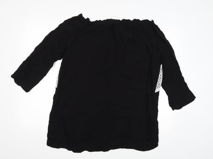 Boohoo Womens Black   Basic Blouse Size 14