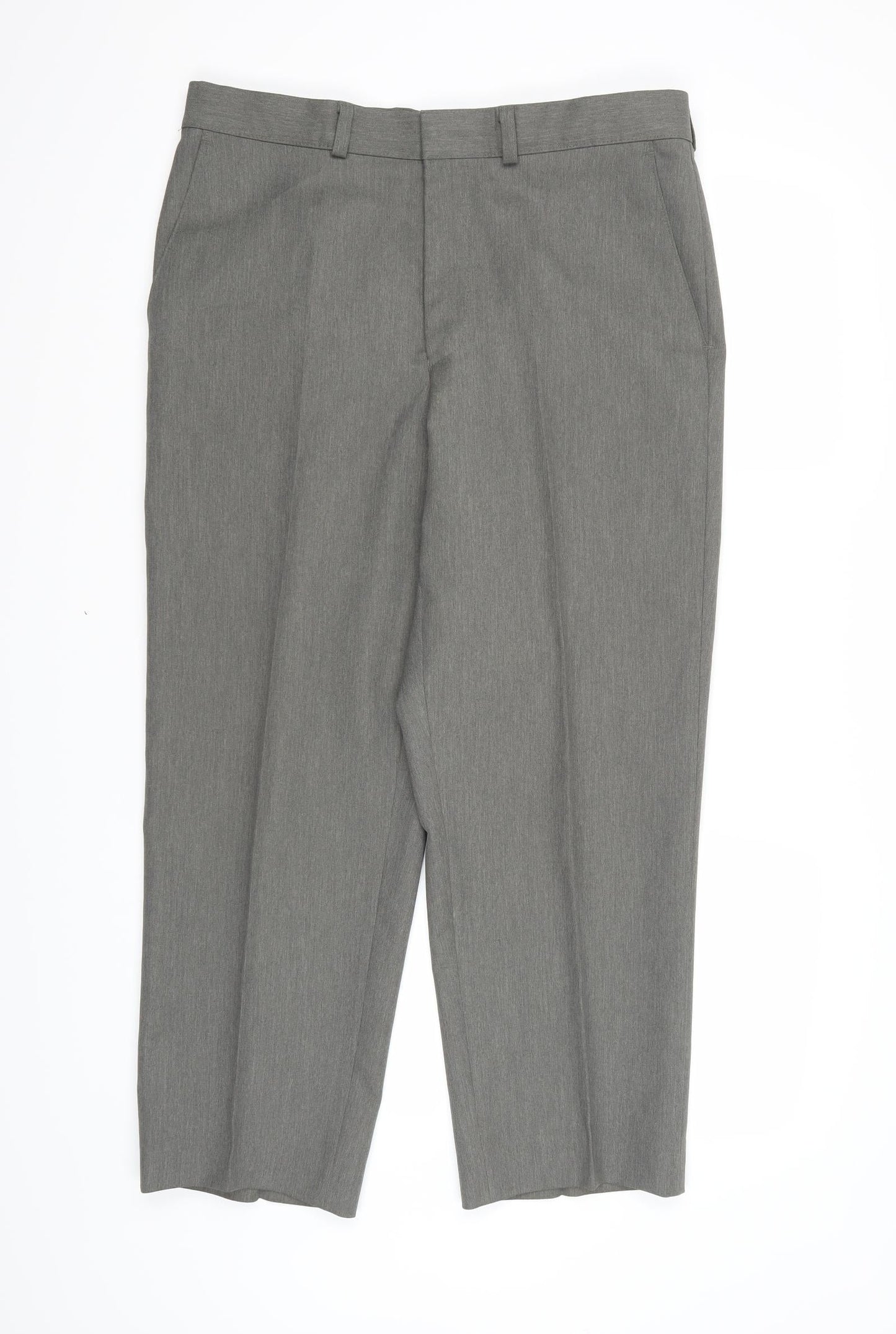 Marks and Spencer Mens Grey  Rayon Trousers   L26 in