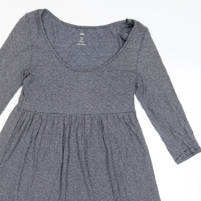 H&M Womens Blue Striped  A-Line  Size S