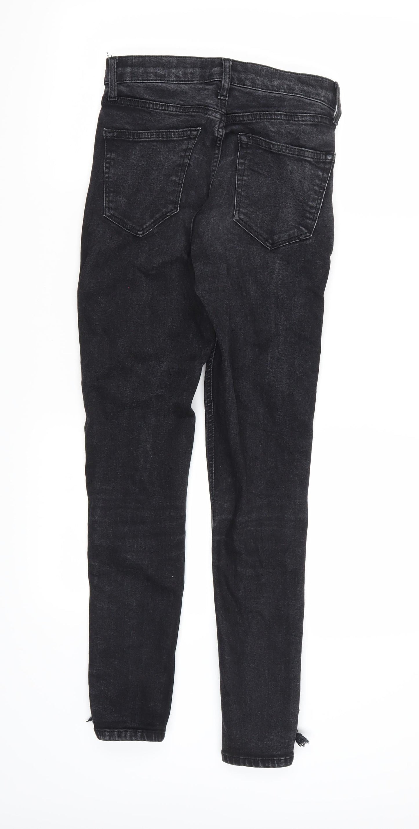 Topshop Womens Black  Denim Skinny Jeans  L32 in