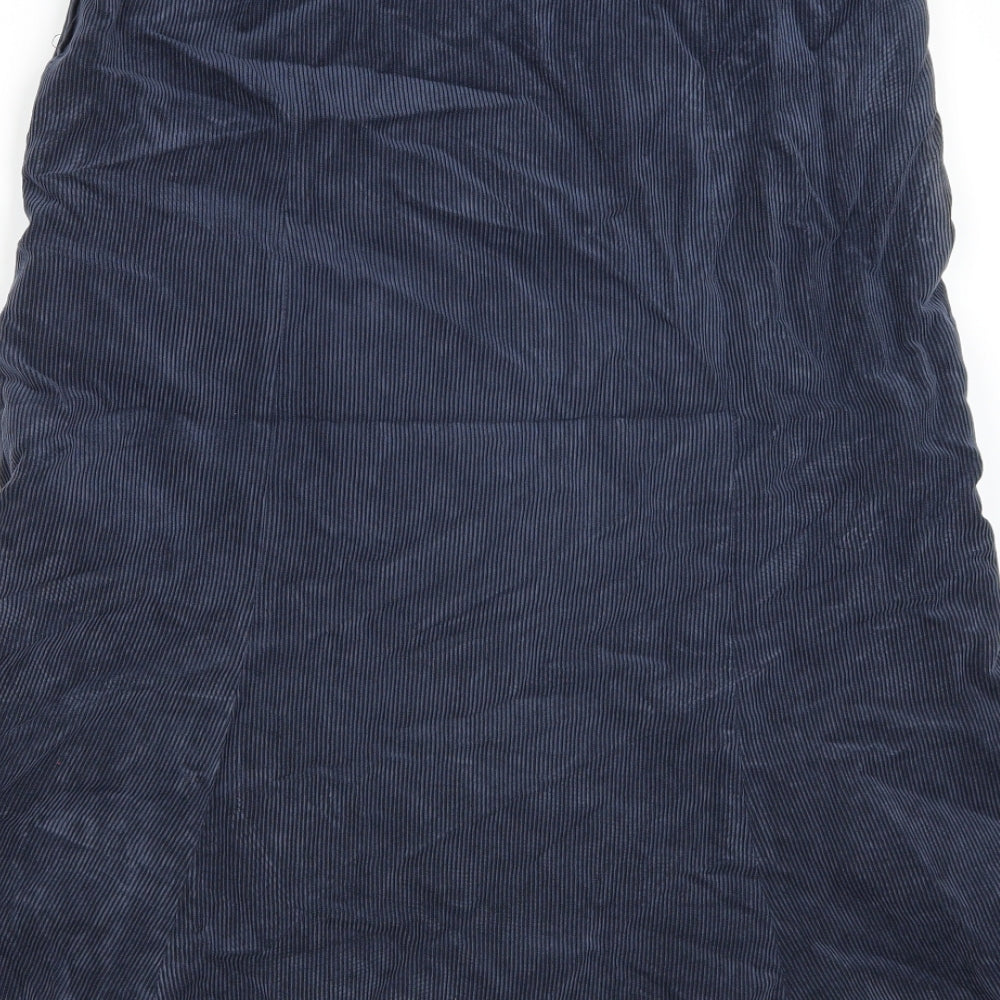 ROWLANDS Womens Blue  Corduroy Swing Skirt