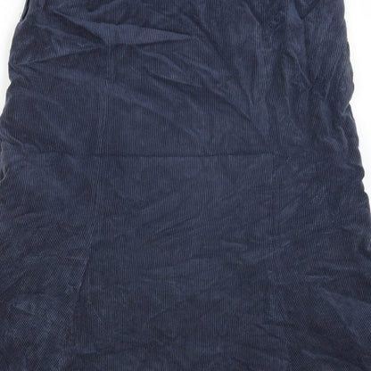 ROWLANDS Womens Blue  Corduroy Swing Skirt