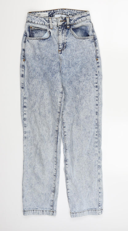 COLLUSION Womens Blue  Denim Boyfriend Jeans  L32 in