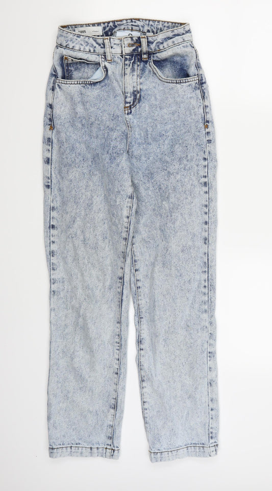 COLLUSION Womens Blue  Denim Boyfriend Jeans  L32 in