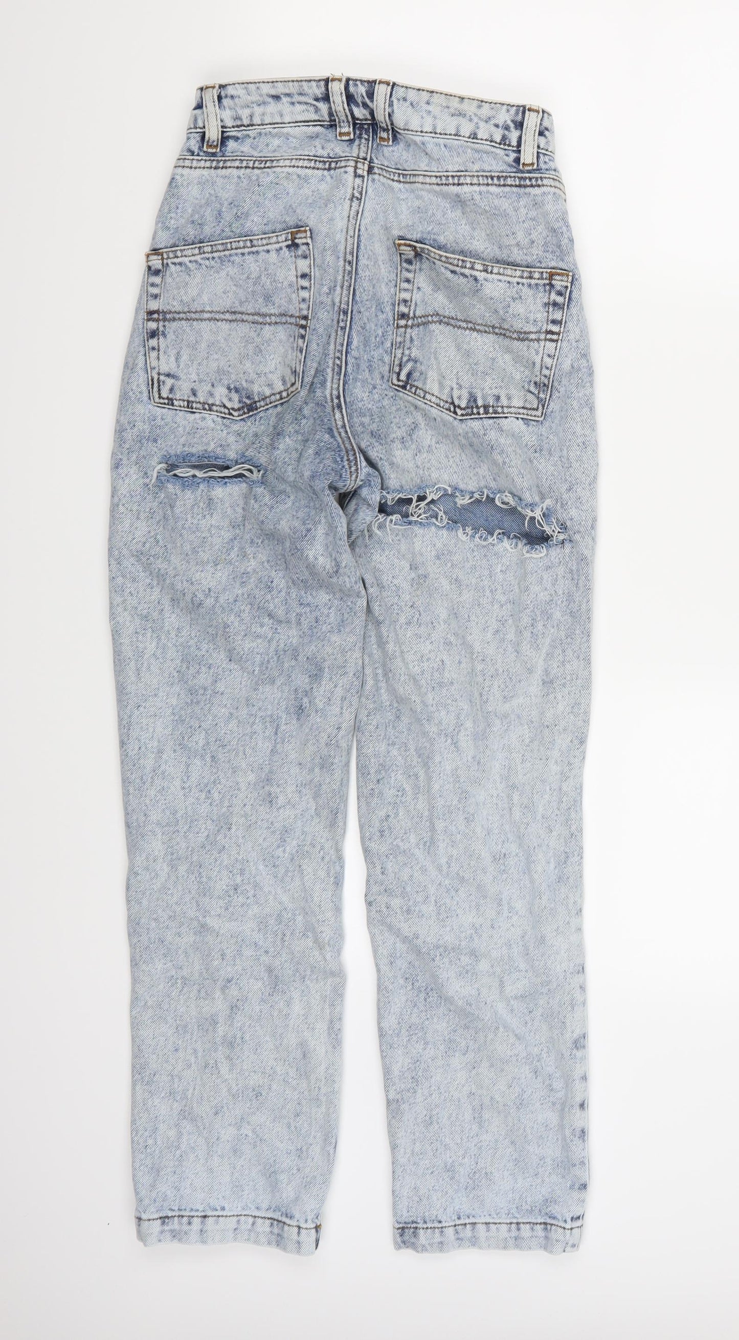 COLLUSION Womens Blue  Denim Boyfriend Jeans  L32 in