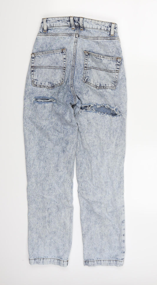 COLLUSION Womens Blue  Denim Boyfriend Jeans  L32 in